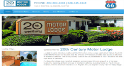 Desktop Screenshot of 20thcenturymotorlodge.com