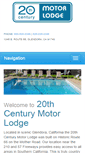 Mobile Screenshot of 20thcenturymotorlodge.com